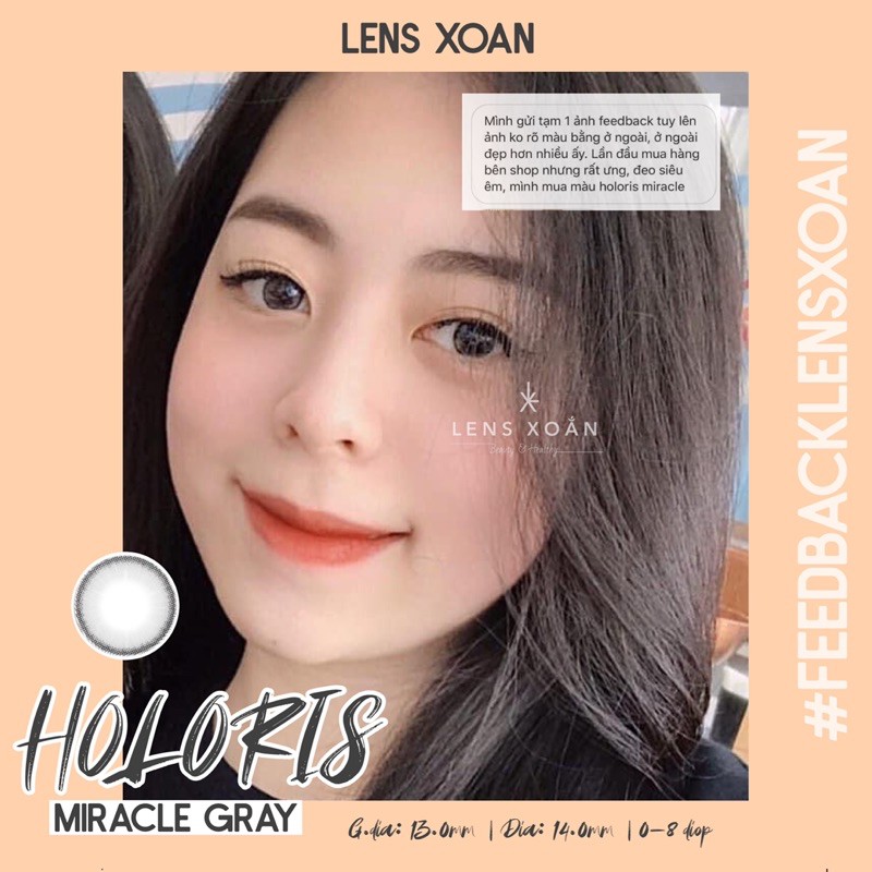 ÁP TRÒNG HOLORIS MIRACLE GRAY ( Xám viền đen tự nhiên)