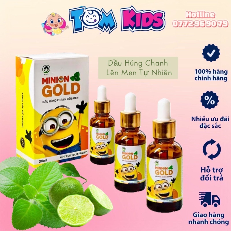 [KÈM QUÀ] Dầu Húng Chanh Minion 20ml