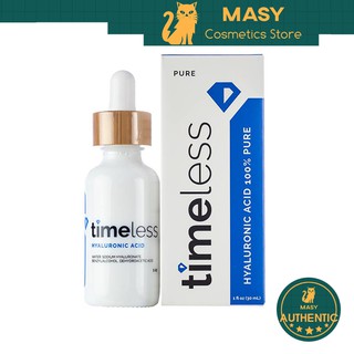 Serum Timeless Hyaluronic Acid Serum 100% Pure Cấp Nước Và Dưỡng Ẩm Da 30ml