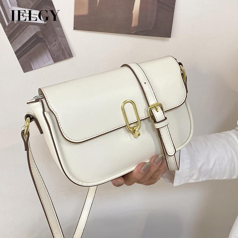 Túi Đeo Vai Bằng Da Pu Màu Trơn Thời Trang Cho Nữ