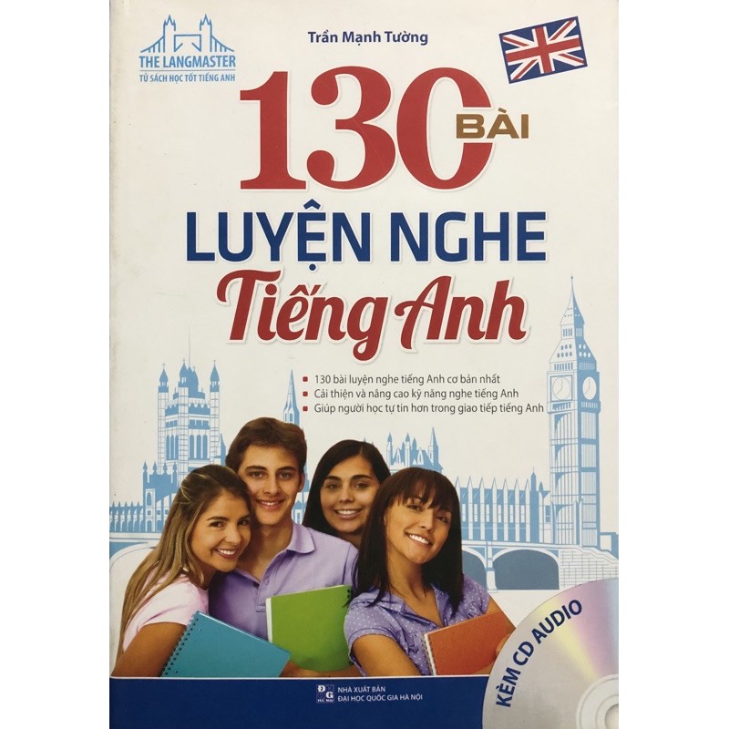 Sách- The Langmaster - 130 Bài Luyện Nghe Tiếng Anh (Kèm CD Audio)