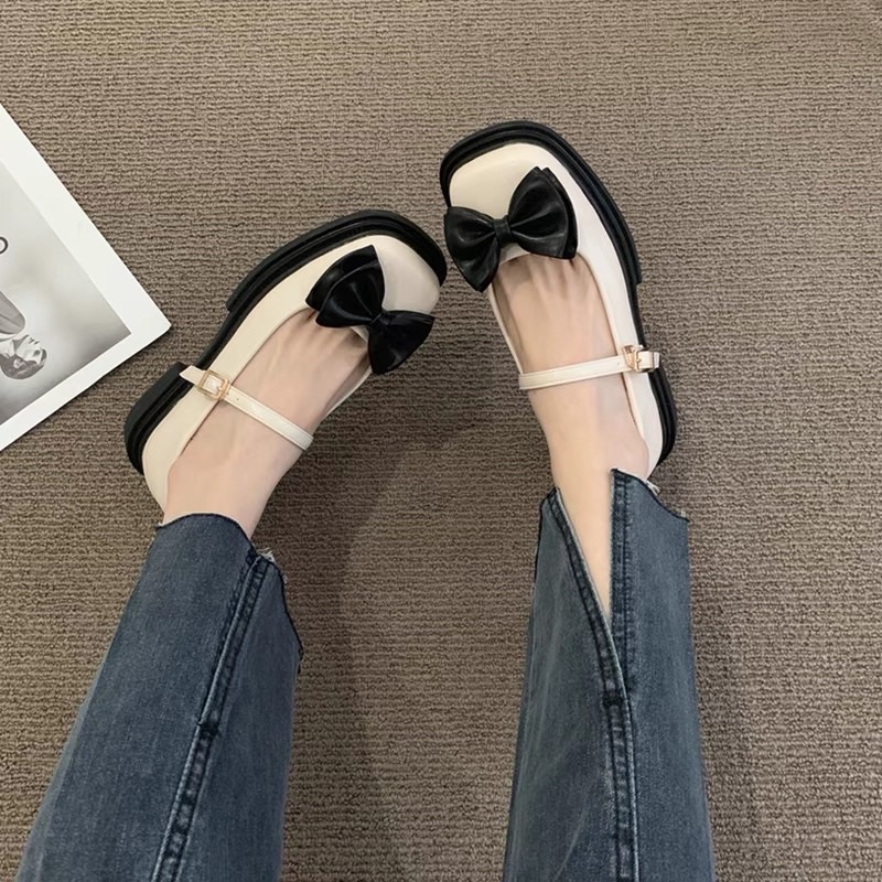 Giày Mary Janes đính nơ mã L09