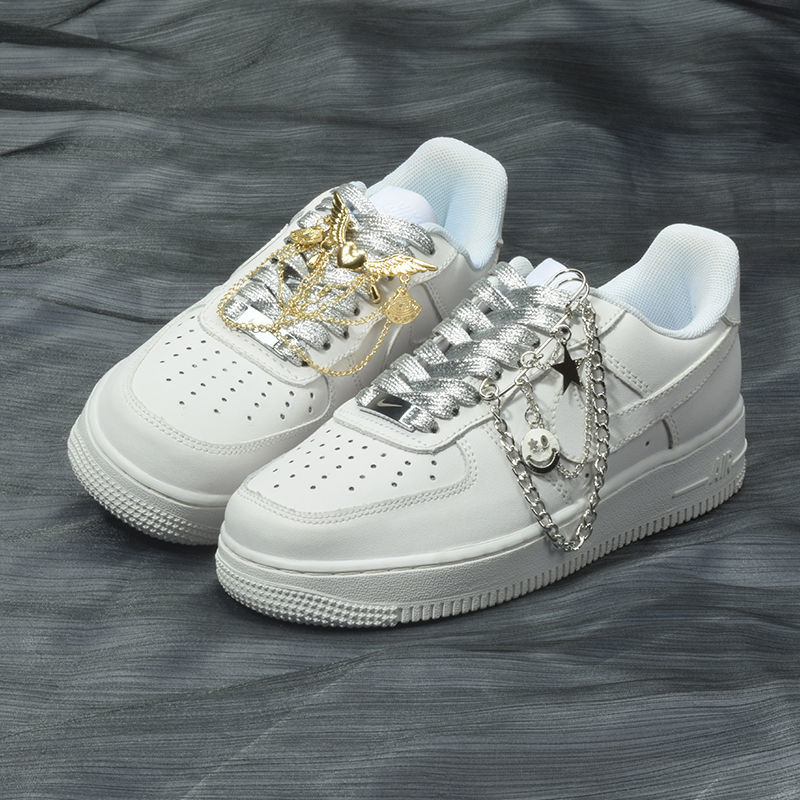 Dây Xích Trang Trí Phong Cách Rock punk Hiphop AF1 Air Force No DIY Ghim Cài Giày 1 Cái Cho Nam Nữ
