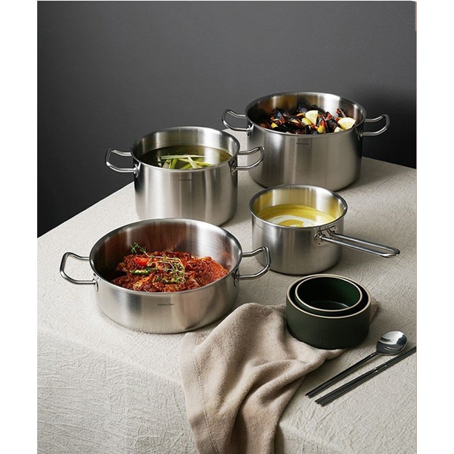 Quánh inox 316 đáy liền Edelkochen 3 lớp - Size 16cm
