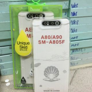 Ốp lưng silicon trong suốt cho galaxy A80/A90 hiệu ou case