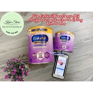 Sữa Enfamil Gentlease thuỷ phân 1 phần cho bé dị ứng đạm bò nhẹ và bất dung nạp Lactose