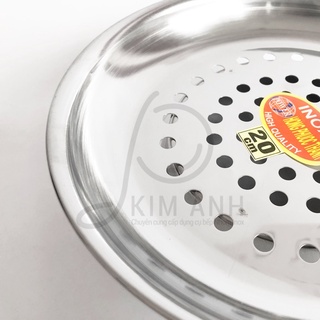 XỬNG HẤP INOX CÓ CHÂN 20CM 22CM