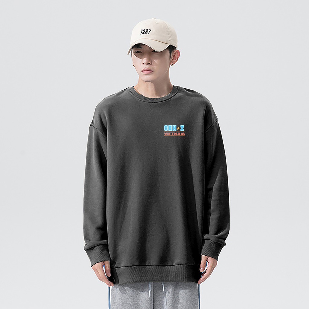 Áo sweater nỉ nam nữ , áo nỉ sweater BASIC dài tay chất nỉ bông dày phong cách Ulzzang thế hệ GENZ VIỆT NAM SWT15 | BigBuy360 - bigbuy360.vn