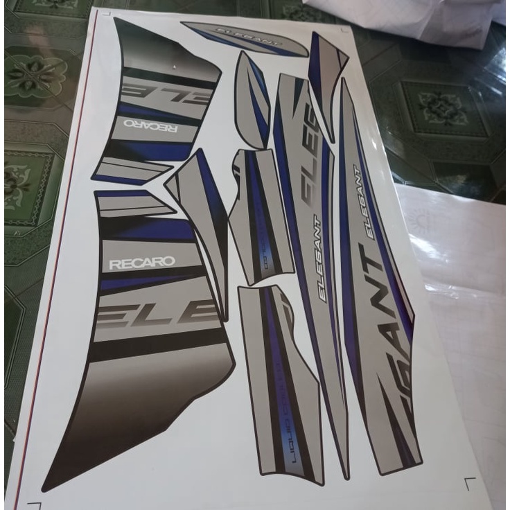 Tem rời elegant đen xanh 50cc