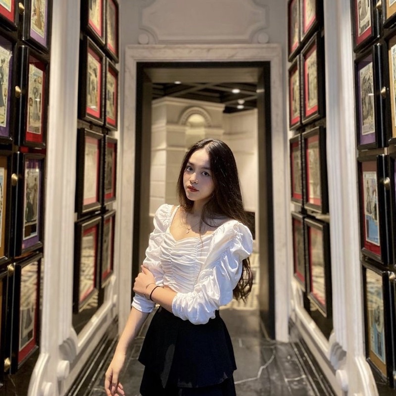 Set tingoan áo murda top + chân váy