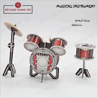 Mô hình 3D giấy tự lắp ráp-Bộ nhạc cụ