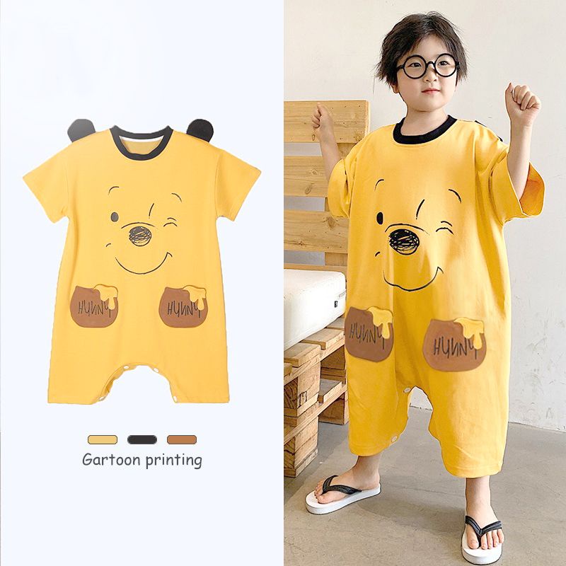 Đồ bộ ngủ trẻ em hình thú cộc tay vô cùng đáng yêu