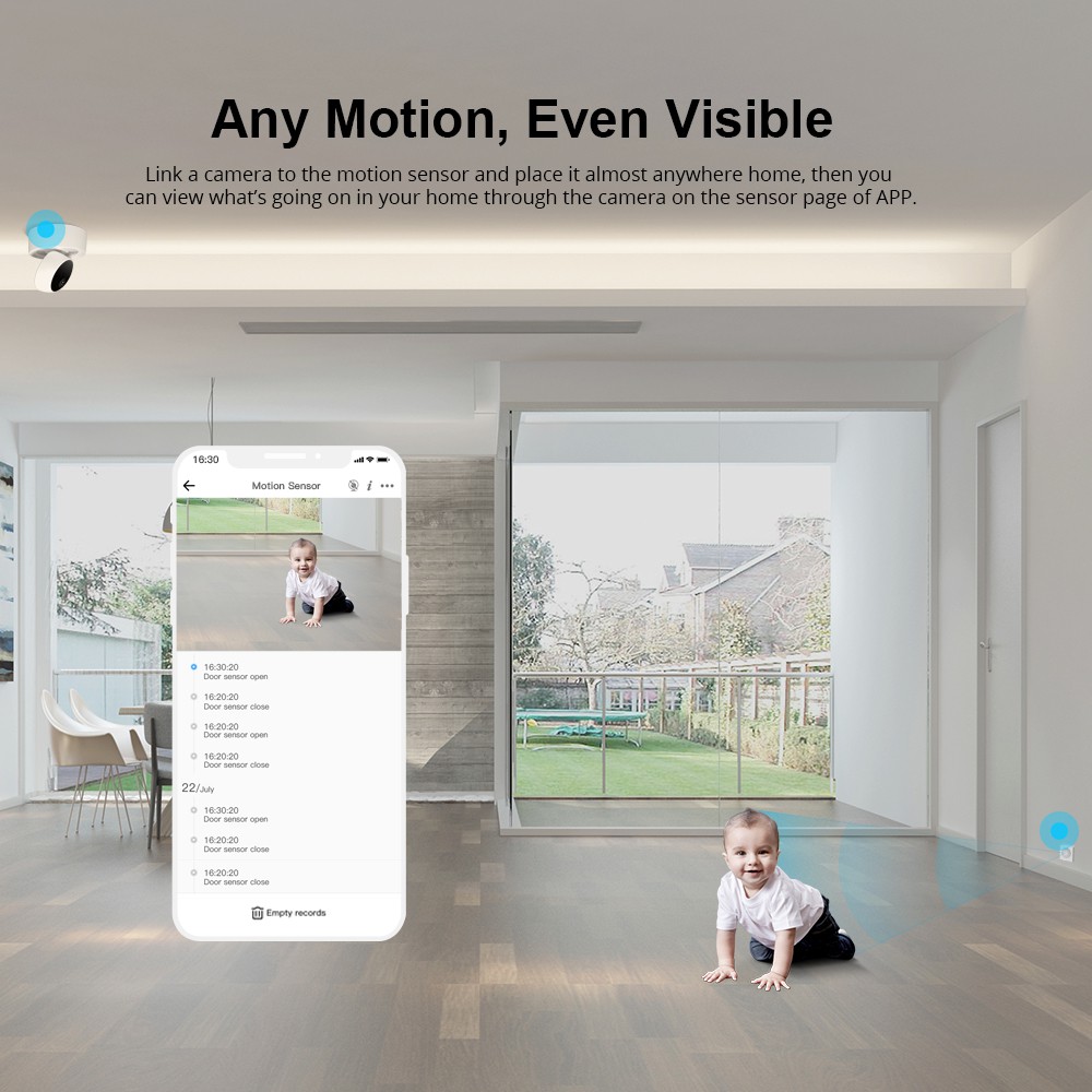 Cảm biến chuyển động SONOFF SNZB-03 ZIGBEE gắn trần nhà tiện lợi