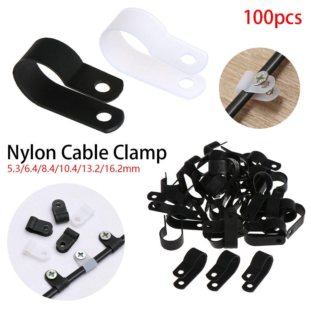 WATTLE Set 100 Kẹp Nhựa Cố Định Dây Cáp Tiện Lợi