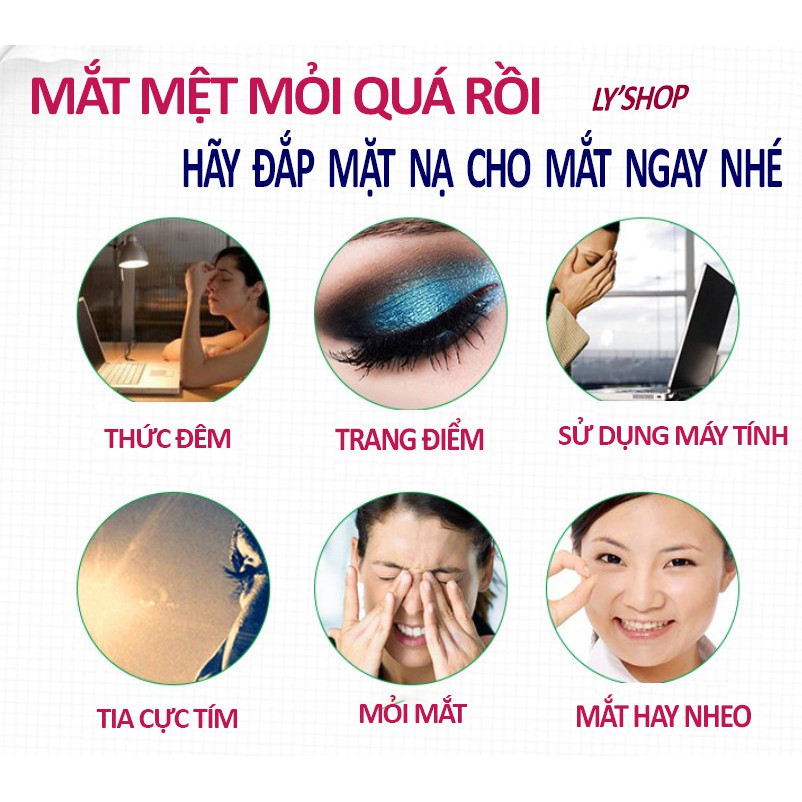 MẶT NẠ DƯỠNG MẮT COLAGEN  IMEGES EYE MASK giảm thâm quầng mắt , bọng mắt , mỏi mắt LYSHOP A4