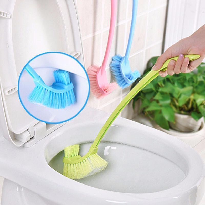 CỌ TOILET,  CỌ NHÀ VỆ SINH 2 ĐẦU SỢI CƯỚC THÔNG MINH - BÀN CHẢI CHÀ TOILET 2 ĐẦU SIÊU SẠCH TIỆN LỢI