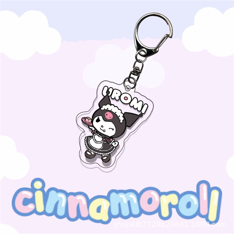 Móc Khóa Hai Mặt Hình Nhân Vật Hoạt Hình Cinnamon Kulomi Melody YB2 Bằng Acrylic Dễ Thương