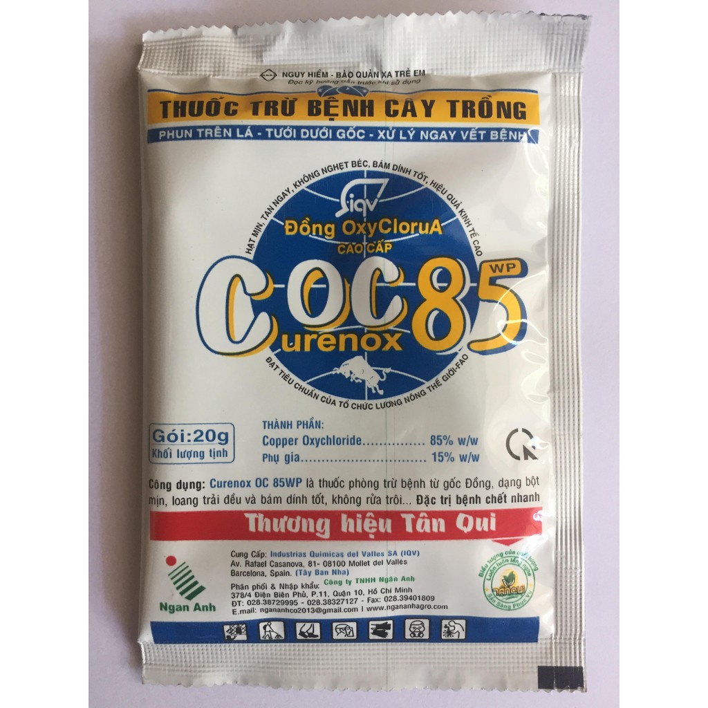 THUỐC TRỪ BỆNH CÂY TRỒNG COC85 (GÓI 20GRAM)