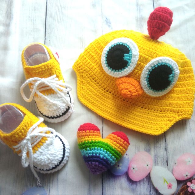 Set gà con cho bé handmade
