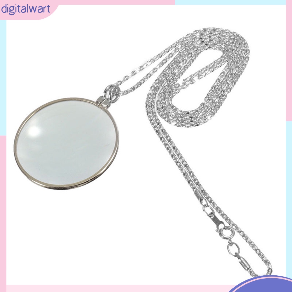 Dây Chuyền Mặt Kính Lúp Phóng Đại 5 Lần Có Kính Lúp Phóng Đại