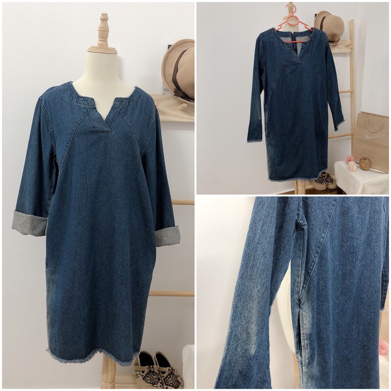 Đầm bò đầm jeans denim dưới 65 kg