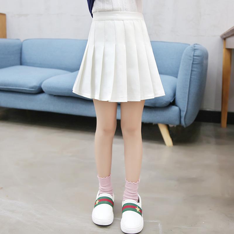 Chân Váy Đen Xếp Ly Phong Cách Hàn Quốc Thời Trang Xuân Thu Cho Bé Gái