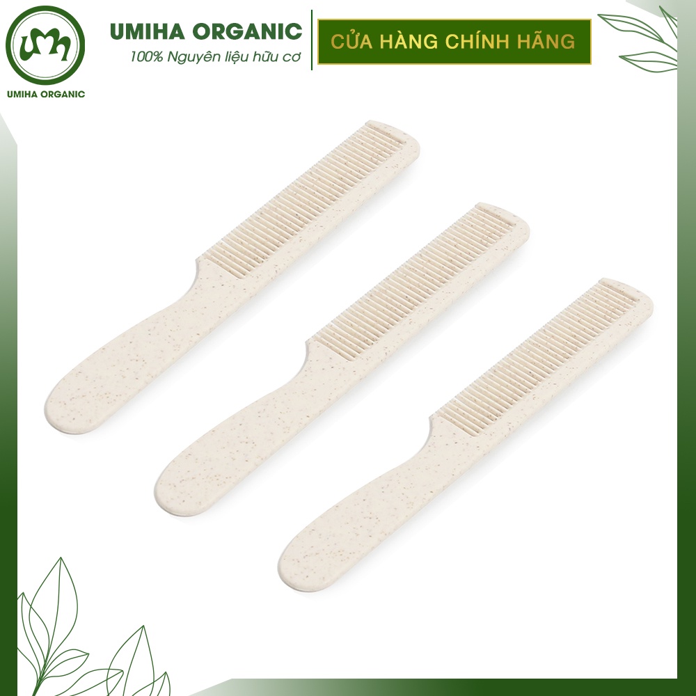 Lược chải tóc chất liệu nhựa lúa mạch UMIHA thiết kế nhỏ gọn