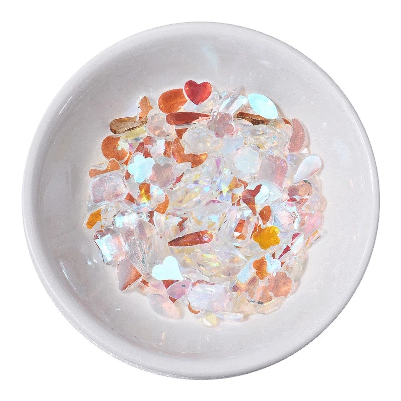 Bộ 100 Viên Đá 3D Lấp Lánh Trang Trí Móng Tay