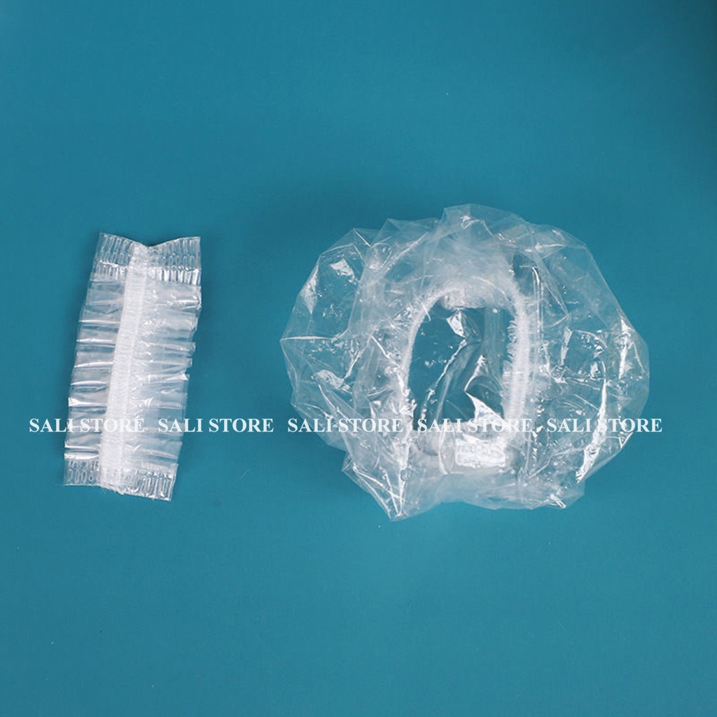 Chụp tai nhuộm tóc dùng 1 lần, bao trùm tai đóng túi 100 cái bảo vệ tai khi tắm hoặc gội đầu, làm tóc SALI PK86