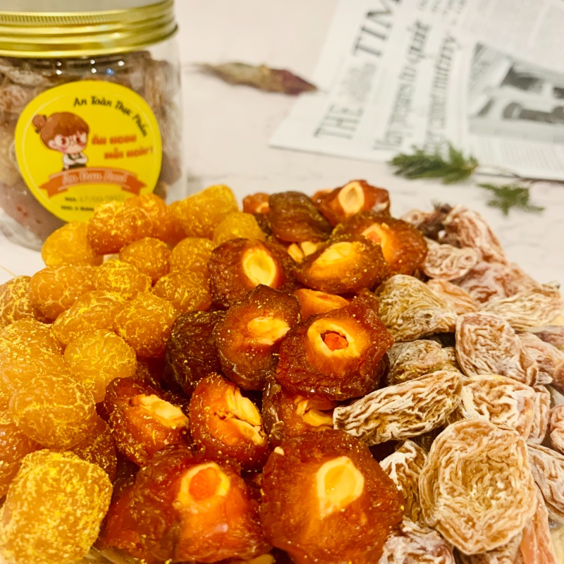 Hộp 3 Vị Ô Mai Xí Muội Đào Bổ - Mơ Dẻo - Đào Bao Tử  Hũ 355G Cao Cấp Thơm Ngon – Quà Tặng Đồ Ăn Vặ