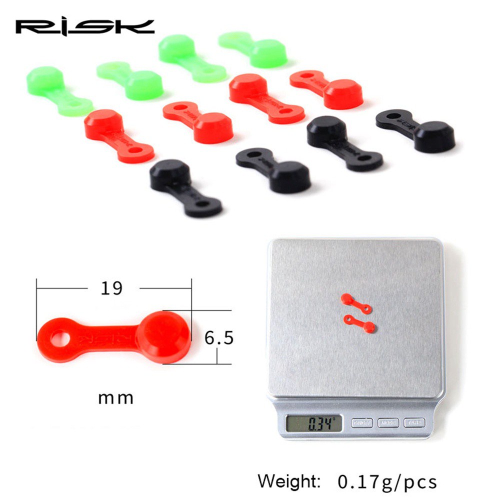 Set 10 Nắp Đậy Chống Bụi 19MM Cho Phanh Xe Đạp 3 Màu Sắc