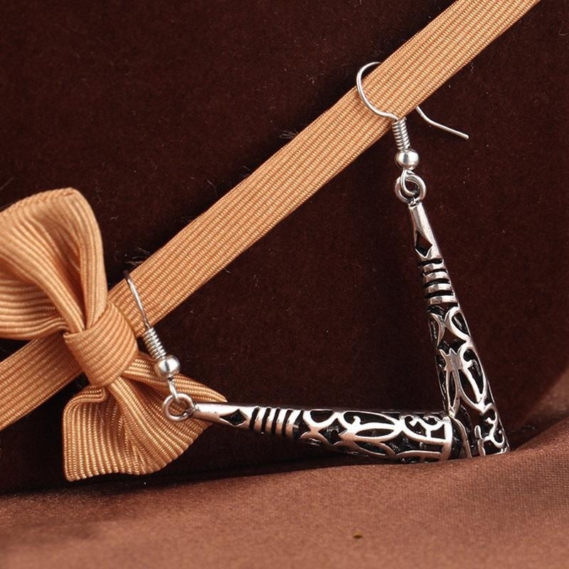 Đôi bông tai tua rua bạc phong cách Bohemia cổ điển thời trang cho nữ giới