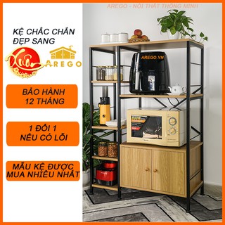 Kệ Lò Vi Sóng, Kệ Nhà Bếp Có Tủ Sơn tĩnh điện, lắp ráp thông minh Arego