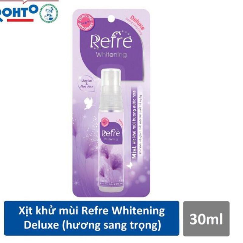 Xịt khử mùi hương nước hoa Refre Whitening Sweetie 30ml Hàng SAMPLE KHÔNG HỘP | BigBuy360 - bigbuy360.vn