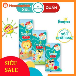 Tã quần pampers điều hoà gói lớn l60/xl52/xxl44