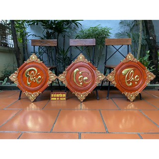 Tranh gỗ Phúc Lộc Thọ