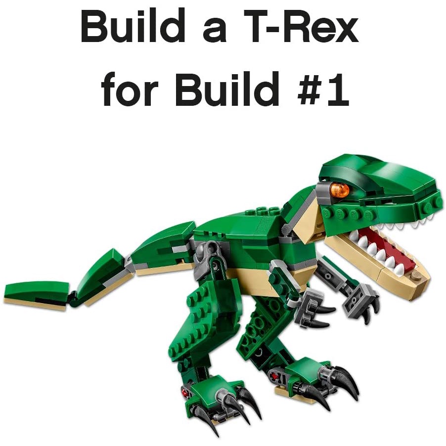 Đồ chơi LEGO Creator Mighty Dinosaurs 31058 xếp hình khủng long Pterodactyl, Triceratops và T Rex