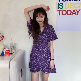 Váy hoa nhí tím ulzzang 7-15days