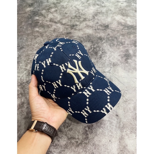 Nón kết Mũ lưỡi trai, mũ bucket NY đen logo đen trắng