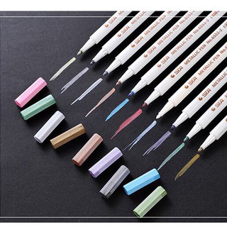 Bút màu nhũ Sta Metallic nhiều màu, Bút viết sổ Bullet Journal, trang trí