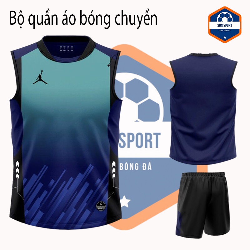 Bộ Quần Áo Thể Thao Bóng Chuyền ba lỗ mát mẻ, thoải mái