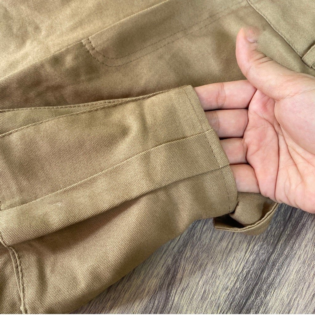 Chân váy jean kaki nữ chữ A túi hộp phong cách Hàn Quốc , chân váy bò ngắn cạp cao kèm quần lót trong