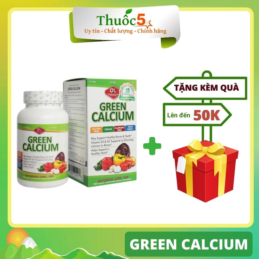 [GIÁ GỐC] Green Calcium viên bổ sung canxi hữu cơ Hộp 100 viên