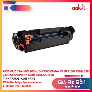 HỘP MỰC 53A (MỚI 100%)  DÙNG CHO MÁY IN  HP1160/ 1320/ 3390/3392/CANON LBP 3300/ 3360-AALO.VN