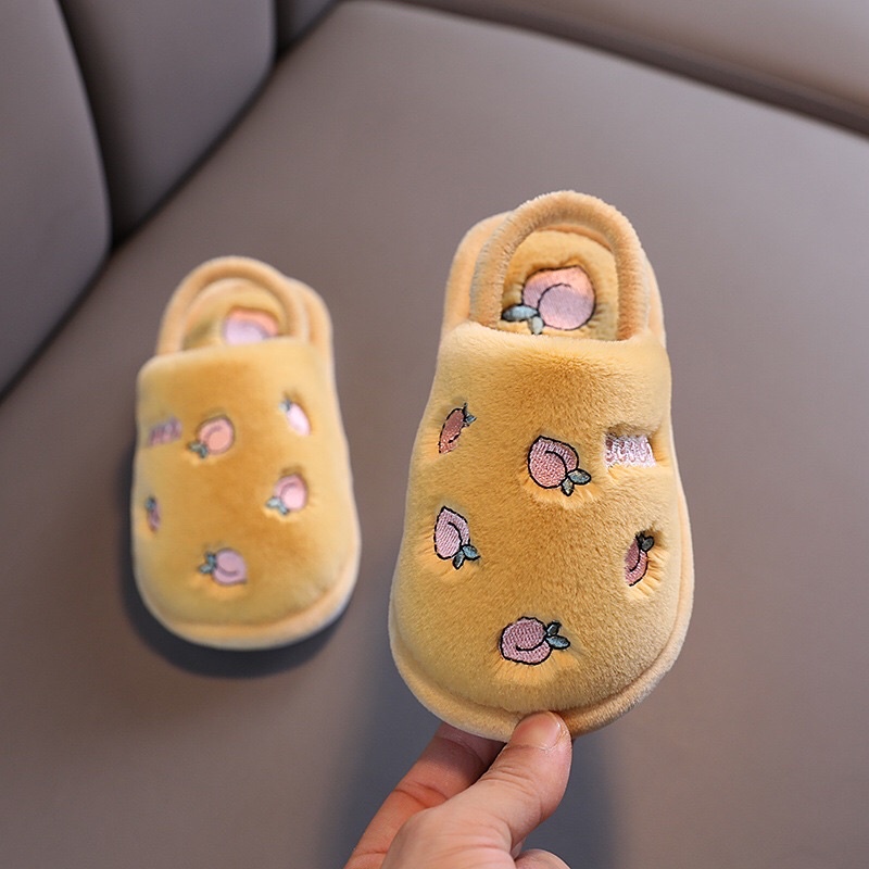 Dép lông mang trong nhà cho bé trai và bé gái