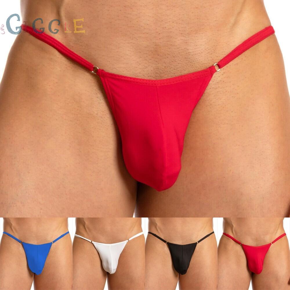 Underwear Bikini Comfy Enhancing G String Ice Silk Mens Panties Pouch Soft