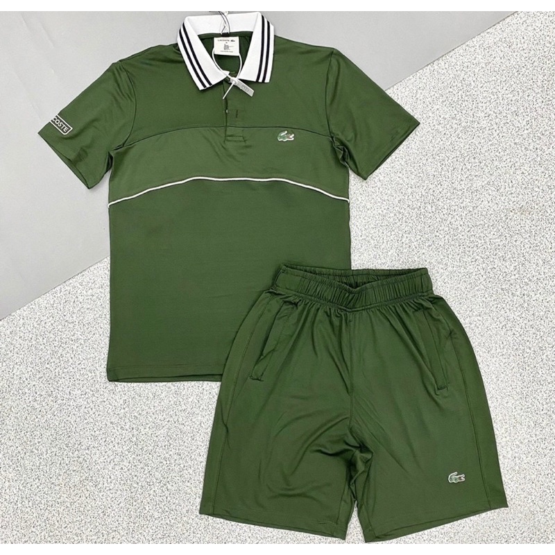 Bộ thể thao nam mùa hè có hoạ tiết mã Lc1, Bộ thể thao cotton co dãn phong cách hàn quốc btshop từ 45 đến 75 kg