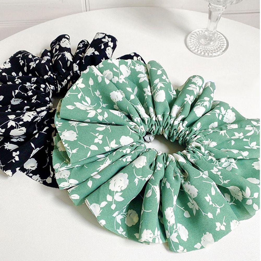 Dây Buộc Tóc Co Giãn Mềm Mại In Họa Tiết Hoa Xinh Xắn Cho Nữ