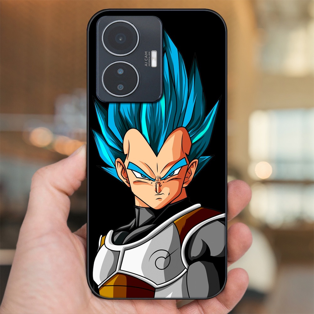 Ốp lưng Vivo Y55 2022 viền đen in hình Vegeta Dragon Ball