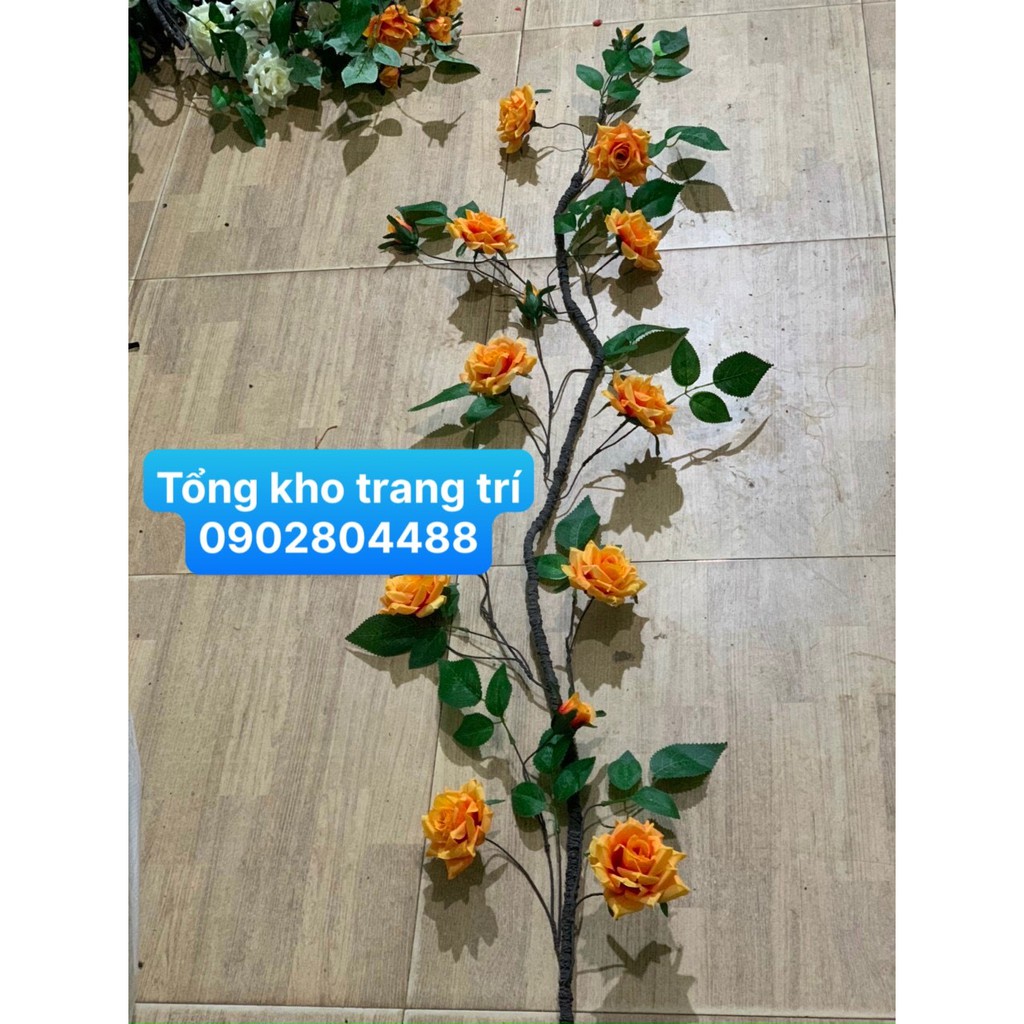 Dây hoa hồng leo trang trí cao cấp (2m)